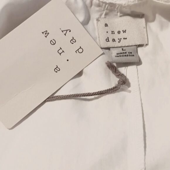 NWT A New Day White Ruffled Dress Coastal Cowgirl,  Soft Girl, Tomato Girl - Picture 9 of 11